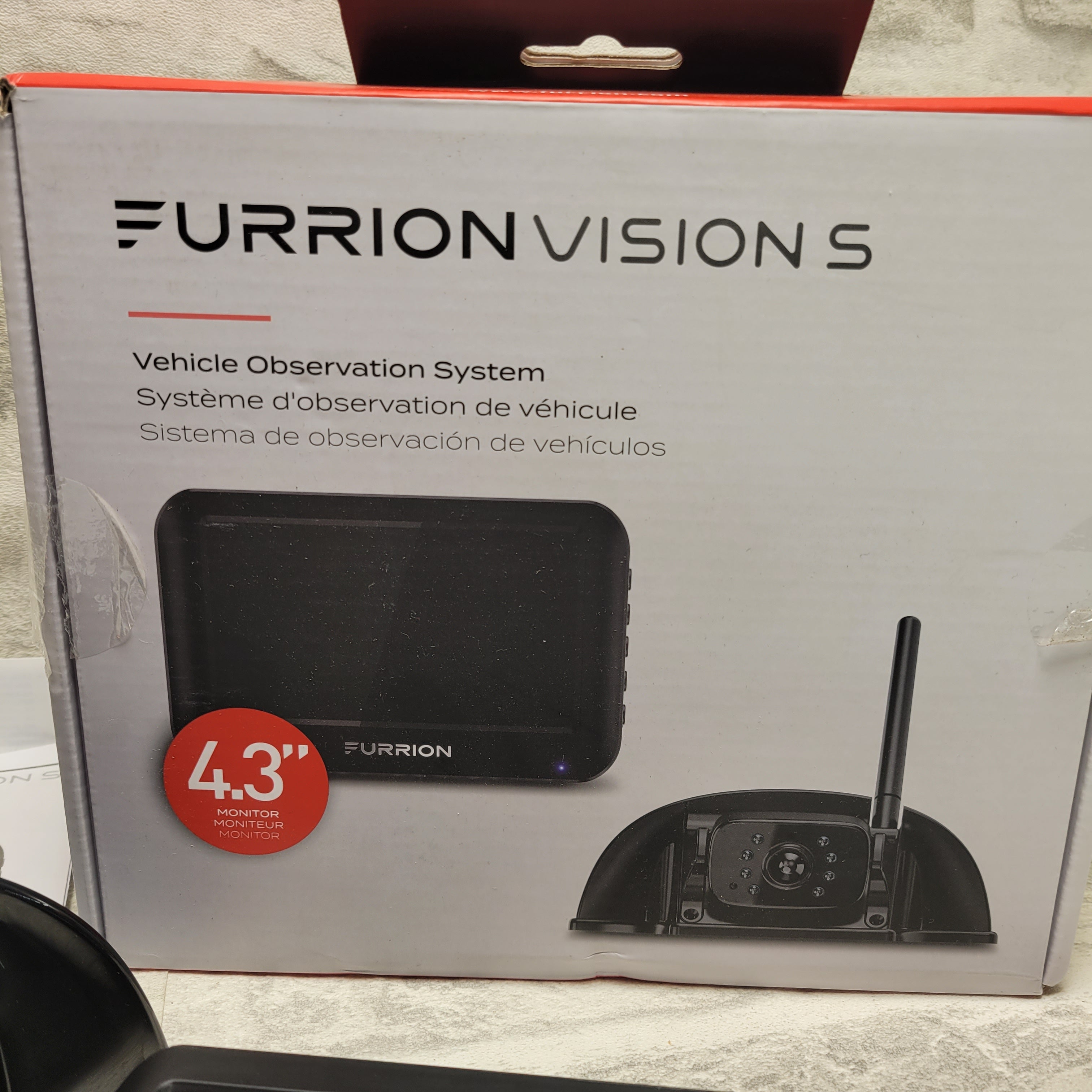 Furrion Vision S 4.3" Wireless RV Backup System & 1 Rear Sharkfin Camera *PARTS* (7902637621486)